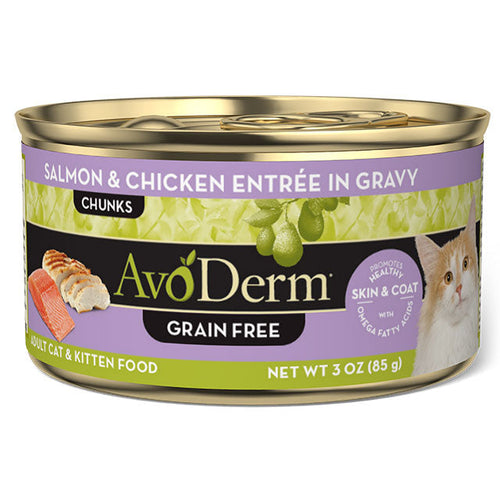 AvoDerm Grain Free Salmon & Chicken Entree in Gravy Cat Food