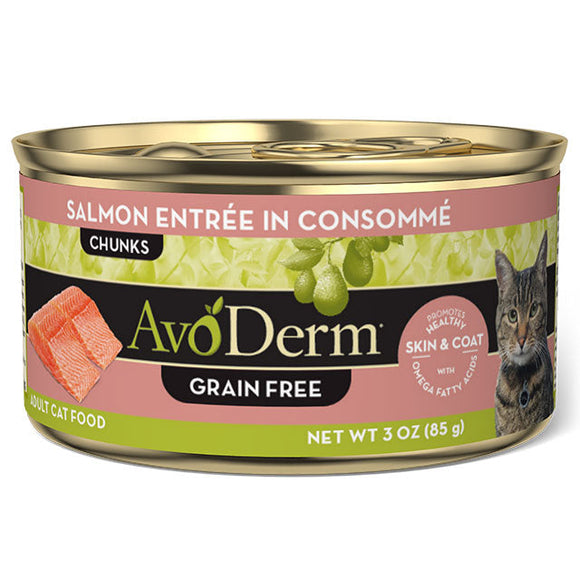 AvoDerm Salmon Entree in Consomme Cat Food (3 oz)