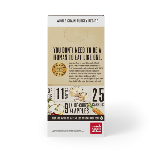 The Honest Kitchen Whole Grain Turkey Recipe Dehydrated Dog Food