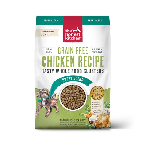 The Honest Kitchen Grain Free Chicken Whole Food Clusters for Puppies Dry Dog Food (4 LB)