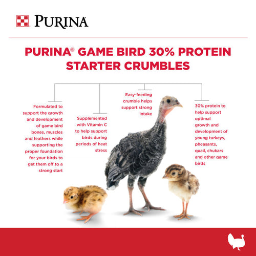 Purina® Game Bird 30% Protein Starter (50 lbs)