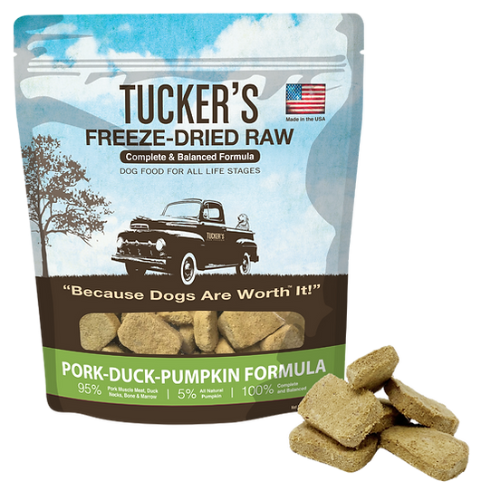 Tucker's Freeze Dried Pork-Duck-Pumpkin Dog Food