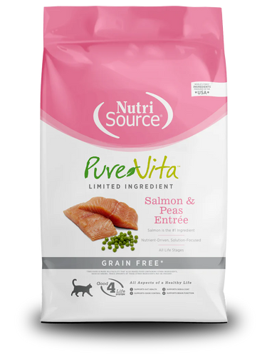 NutriSource® PureVita™ Grain Free Salmon & Peas Entrée Dry Cat Food