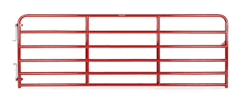 Tarter 10 Ft. Heavy Duty 2 In. 6 Bar Gate Red (10' x 2)