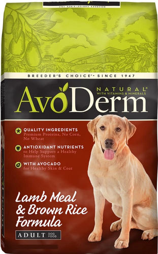 Avoderm Natural Lamb Meal and Brown Rice Formula Adult Dry Dog Food Corrales NM Village Mercantile Store